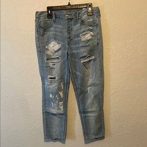 American Eagle Outfitters Blue Ankle Vintage Hi-Rise Jeans